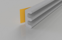 Stormguard EPDM E Section Weatherstrip Draught Seal 5m White &lpar;05SR033005MW&rpar;