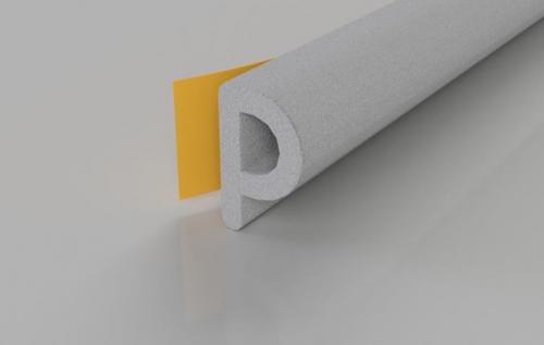 Click Here To Enlarge This Photo Of Stormguard EPDM P Section Weatherstrip Draught Seal 5m White &lpar;05SR034005MW&rpar;