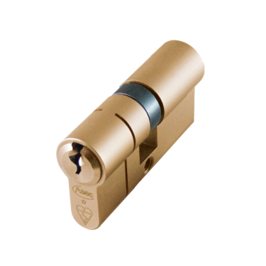 Click Here To Enlarge This Photo Of AS10133 - ASEC Kite British Standard 1 Star Kitemarked Euro Double Cylinder - 80mm 35&sol;45 &lpar;30&sol;10&sol;40&rpar; KD Satin Brass