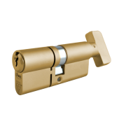 AS10389 - ASEC Kite Elite 3 Star Snap Resistant Euro Key & Turn Cylinder - 75mm 35&sol;T40 &lpar;35&sol;10&sol;30T&rpar; KD Satin Brass
