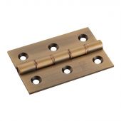 HDPBW21AB - Carlisle Brass Double Phosphor Bronze Washered Butt Hinges 76mm x 50mm x 2&period;5mm Antique Brass