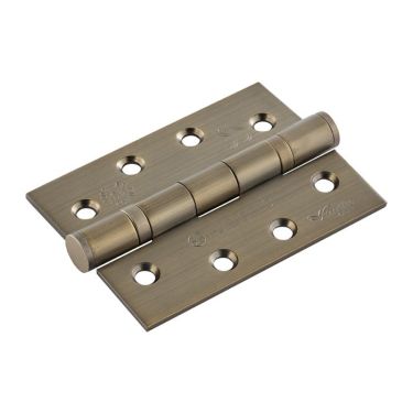 Click Here To Enlarge This Photo Of HIN1433P&sol;13AB - Carlisle Brass Eurospec 102mm x 76mm x 3mm CE Fire Rated Grade 13 Ball Bearing Hinges Antique Brass