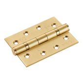 HIN1433P&sol;13SB - Carlisle Brass Eurospec 102mm x 76mm x 3mm CE Fire Rated Grade 13 Ball Bearing Hinges Satin Brass