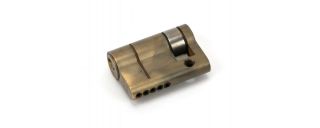 45879 From The Anvil Aged Brass 30&sol;10 5pin Euro Profile Single Cylinder