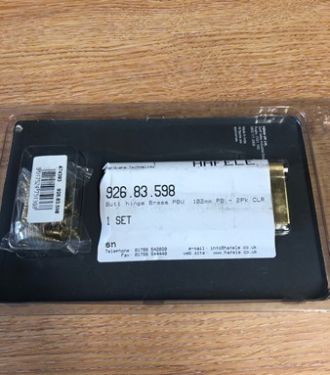 Click Here To Enlarge This Photo Of Hafele 926&period;83&period;598 100x67mm Double Phosphor Bronze Washered Hinges Polished Brass &lpar;Sold in Pairs&rpar;