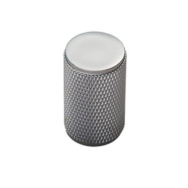 Click Here To Enlarge This Photo Of FTD702CP - Carlisle Brass Fingertip Design Knurled Knob 18mm dia &lpar;30mm projection&rpar; Polished Chrome