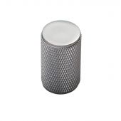 FTD702CP - Carlisle Brass Fingertip Design Knurled Knob 18mm dia &lpar;30mm projection&rpar; Polished Chrome