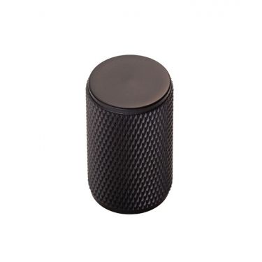 Click Here To Enlarge This Photo Of FTD702MB - Carlisle Brass Fingertip Design Knurled Knob 18mm dia &lpar;30mm projection&rpar; Matt Black