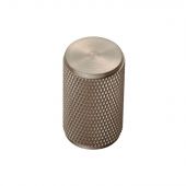 FTD702SN - Carlisle Brass Fingertip Design Knurled Knob 18mm dia &lpar;30mm projection&rpar; Satin Nickel