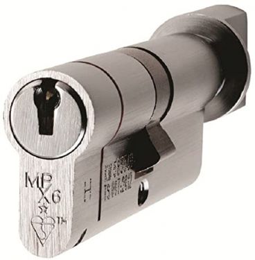 Click Here To Enlarge This Photo Of CYX71370SC - Carlisle Brass Eurospec MPX6 1&ast; British Standard 6 Pin Euro Profile Cylinder & Turn 70mm &lpar;35&sol;35T&rpar; Satin Chrome