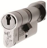 CYX71370SC - Carlisle Brass Eurospec MPX6 1&ast; British Standard 6 Pin Euro Profile Cylinder & Turn 70mm &lpar;35&sol;35T&rpar; Satin Chrome