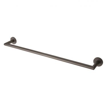 Click Here To Enlarge This Photo Of LX22MB - Carlisle Brass De L'eau Stainless Steel 600mm Single Towel Rail &lpar;G316&rpar; Matt Black