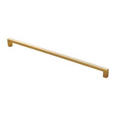 Click Here To Enlarge This Photo Of FTD401FSB - Carlisle Brass Fingertip Design Block Handle 330mm &lpar;320mm c&sol;c&rpar; Satin Brass
