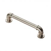 FTD402BSN - Carlisle Brass Fingertip Design Pipe Handle 152mm &lpar;128mm c&sol;c&rpar; Satin Nickel