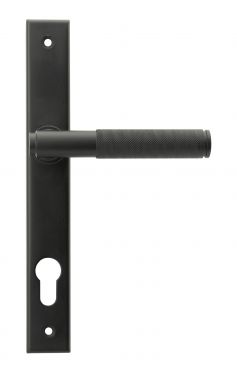 Click Here To Enlarge This Photo Of 45528 From The Anvil Matt Black Brompton Slimline Lever Espag&period; Lock Set - 92mm centres - 212mm screw centres
