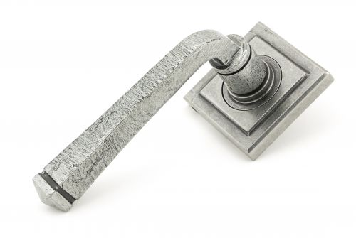 Click Here To Enlarge This Photo Of 45634 From The Anvil Pewter Avon Round Lever on Rose Set &lpar;Square&rpar;