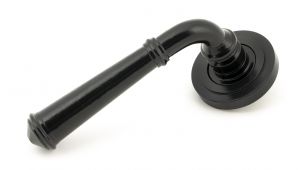 45636 From The Anvil Black Regency Lever on Rose Set &lpar;Art Deco&rpar;