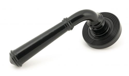 Click Here To Enlarge This Photo Of 45637 From The Anvil Black Regency Lever on Rose Set &lpar;Beehive&rpar;