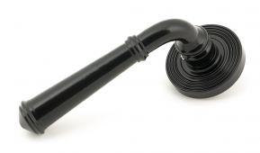 45637 From The Anvil Black Regency Lever on Rose Set &lpar;Beehive&rpar;