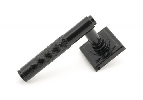 Click Here To Enlarge This Photo Of 45674 From The Anvil Black Brompton Lever on Rose Set &lpar;Square&rpar;