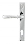45772 From The Anvil Polished Chrome Hammered Newbury Slimline Espag&period; Lock Set - 92mm centres - 212mm screw centres