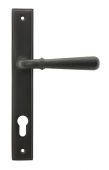 45773 From The Anvil Aged Bronze Hammered Newbury Slimline Espag&period; Lock Set - 92mm centres - 212mm screw centres
