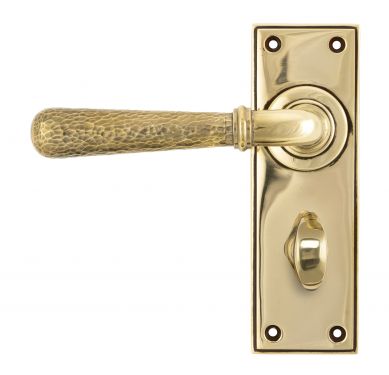 Click Here To Enlarge This Photo Of 46211 From The Anvil Aged Brass Hammered Newbury Lever Bathroom Set
