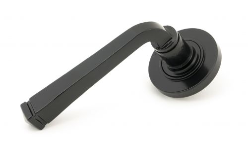 Click Here To Enlarge This Photo Of 49957 From The Anvil Black Avon Round Lever on Rose Set &lpar;Plain&rpar; - Unsprung