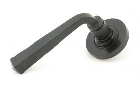 49961 From The Anvil External Beeswax Avon Round Lever on Rose Set &lpar;Plain&rpar; - Unsprung