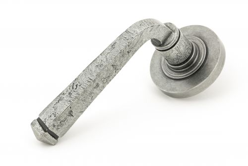 Click Here To Enlarge This Photo Of 49965 From The Anvil Pewter Avon Round Lever on Rose Set &lpar;Plain&rpar; - Unsprung
