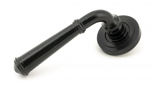 Click Here To Enlarge This Photo Of 49970 From The Anvil Black Regency Lever on Rose Set &lpar;Art Deco&rpar; - Unsprung