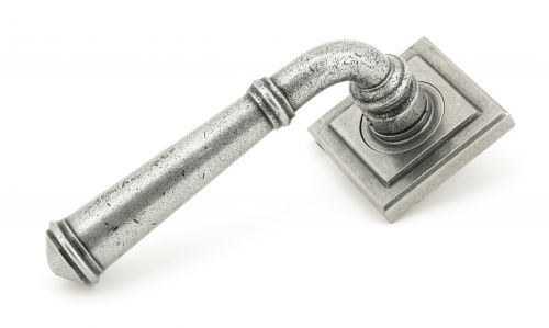 Click Here To Enlarge This Photo Of 49980 From The Anvil Pewter Regency Lever on Rose Set &lpar;Square&rpar; - Unsprung