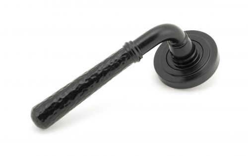 Click Here To Enlarge This Photo Of 49982 From The Anvil Black Hammered Newbury Lever on Rose Set &lpar;Art Deco&rpar; - Unsprung