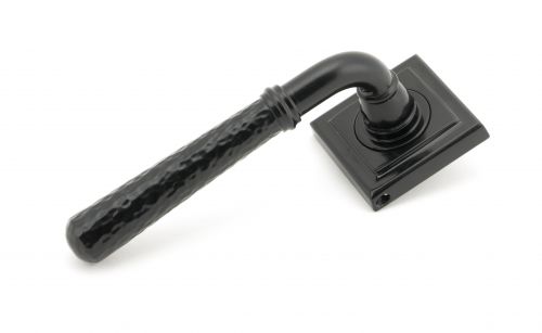 Click Here To Enlarge This Photo Of 49984 From The Anvil Black Hammered Newbury Lever on Rose Set &lpar;Square&rpar; - Unsprung