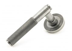 50015 From The Anvil Pewter Brompton Lever on Rose Set &lpar;Beehive&rpar; - Unsprung