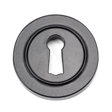 Click Here To Enlarge This Photo Of 45695 From The Anvil Black Round Escutcheon &lpar;Plain&rpar;