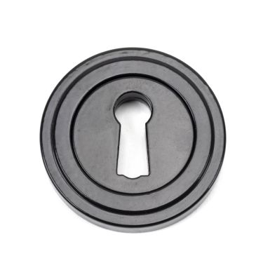 Click Here To Enlarge This Photo Of 45696 From The Anvil Black Round Escutcheon &lpar;Art Deco&rpar;