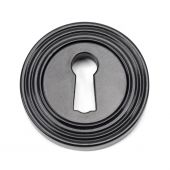 45697 From The Anvil Black Round Escutcheon &lpar;Beehive&rpar;