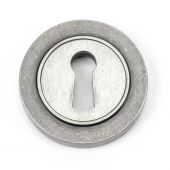 45703 From The Anvil Pewter Round Escutcheon &lpar;Plain&rpar;
