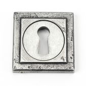 45706 From The Anvil Pewter Round Escutcheon &lpar;Square&rpar;