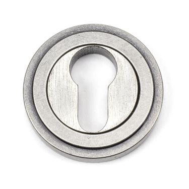 Click Here To Enlarge This Photo Of 45728 From The Anvil Pewter Round Euro Escutcheon &lpar;Art Deco&rpar;