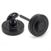 45748 From The Anvil External Beeswax Round Thumbturn Set &lpar;Art Deco&rpar;