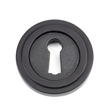 Click Here To Enlarge This Photo Of 49537 From The Anvil Matt Black Round Escutcheon &lpar;Art Deco&rpar;