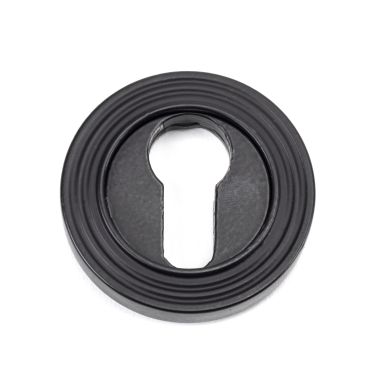 Click Here To Enlarge This Photo Of 49542 From The Anvil Matt Black Round Euro Escutcheon &lpar;Beehive&rpar;