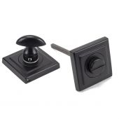 49547 From The Anvil Matt Black Square Thumbturn Set &lpar;Square&rpar;