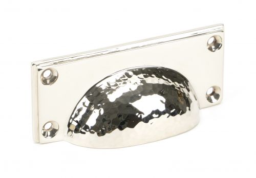 Click Here To Enlarge This Photo Of 46037 From The Anvil Polished Nickel Hammered Art Deco Drawer Pull