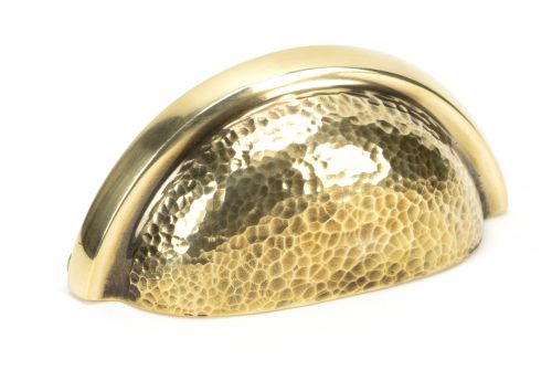 Click Here To Enlarge This Photo Of 46041 From The Anvil Aged Brass Hammered Regency Concealed Drawer Pull