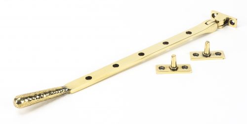 Click Here To Enlarge This Photo Of 46146 From The Anvil Aged Brass 12" Hammered Newbury Stay