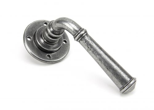 Click Here To Enlarge This Photo Of 50098 From The Anvil Pewter Regency Lever on Rose Set - Unsprung
