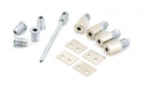 49590 From The Anvil Polished Nickel Secure Stops &lpar;Pack of 4&rpar;
